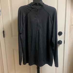 🔥Lululemon🔥XXL Zipper Dark Gray Black long sleeve pullover. Super Fire 🔥Lky 7
